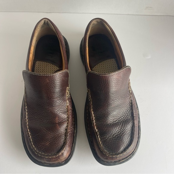 Born M6179 Men\'s Brown Leather Slip-On Shoes Size 10 main image 11
